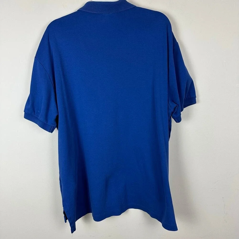 Polo Ralph Lauren Mens Polo Shirt Blue Red Pony XL Classic Preppy Cotton Golf